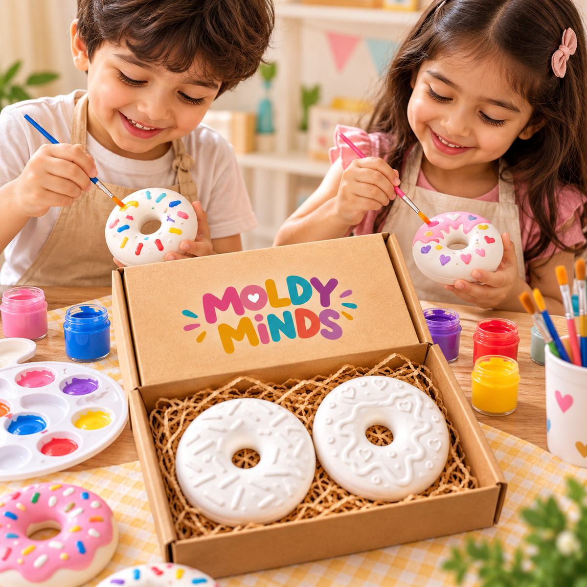 🍩 Kids Donut Making & Painting Kit – DIY Creative Fun Kit