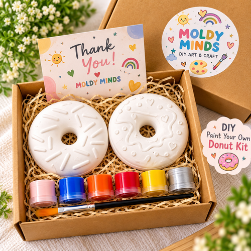 🍩 Kids Donut Making & Painting Kit – DIY Creative Fun Kit
