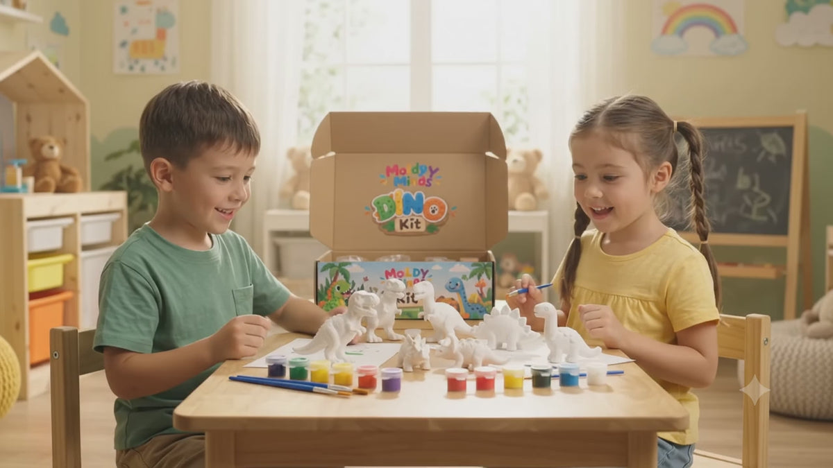 Moldy Minds DIY Dino Painting Kit – Paint, Create & Explore! 🎨🦕