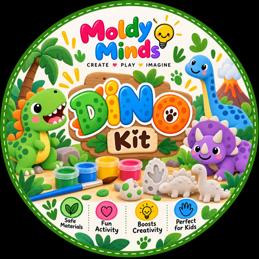 Moldy Minds DIY Dino Painting Kit – Paint, Create & Explore! 🎨🦕
